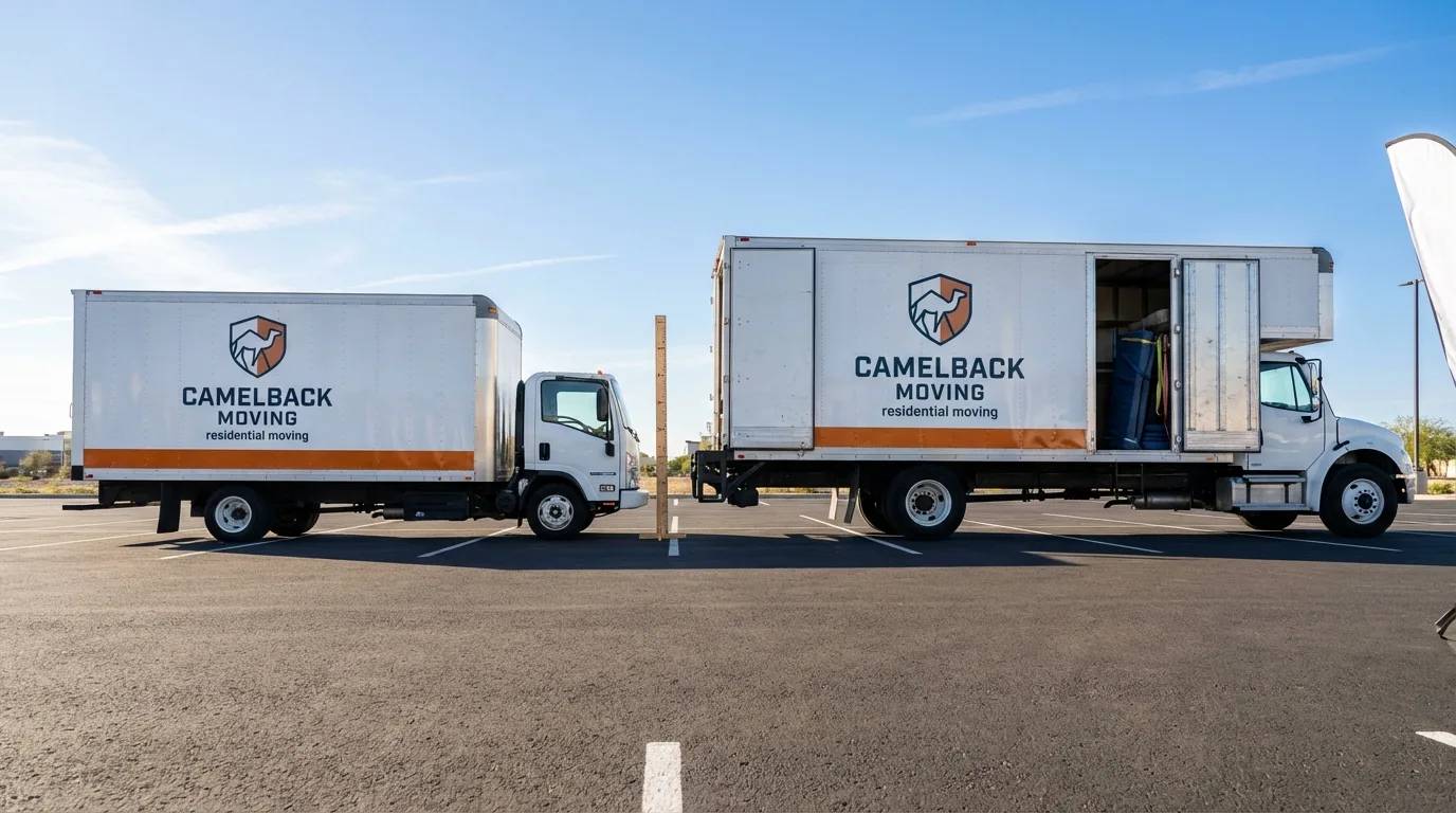 Moving truck size capacity guide in Rollinsford